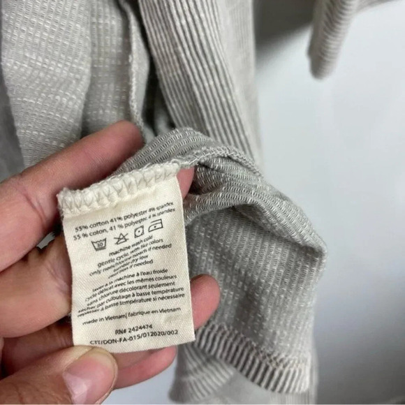 DONNI Ribbed Oversized Open Front Cardigan Sweater Pockets Women's One Size - Picture 7 of 7